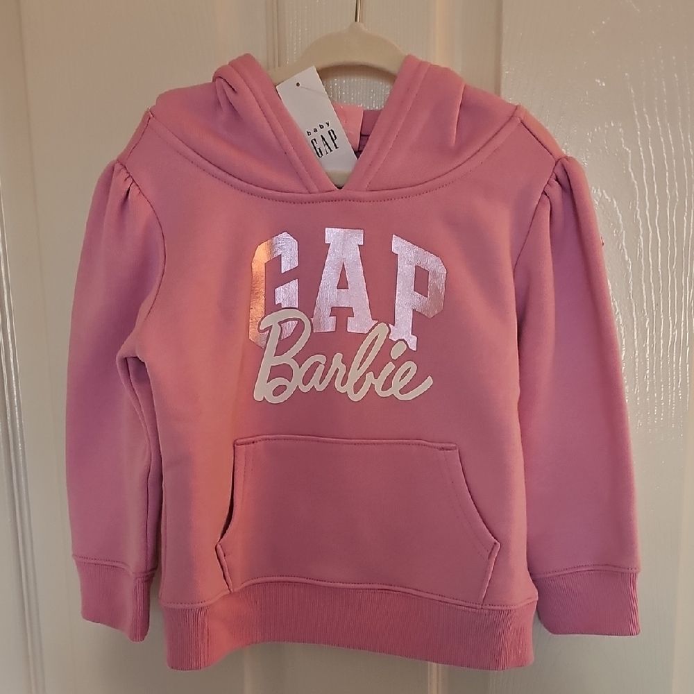 NWT - Baby GAP Barbie Pink Hoodie Size 2 Years